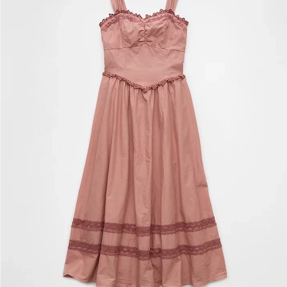 AE Corset V-Waist Midi Dress